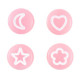 Acrylic beads Icon mix Pink